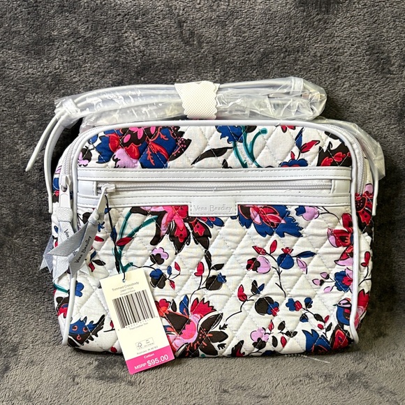 Vera Bradley White Floral Quilted Baby Bag - Picture 2 of 8